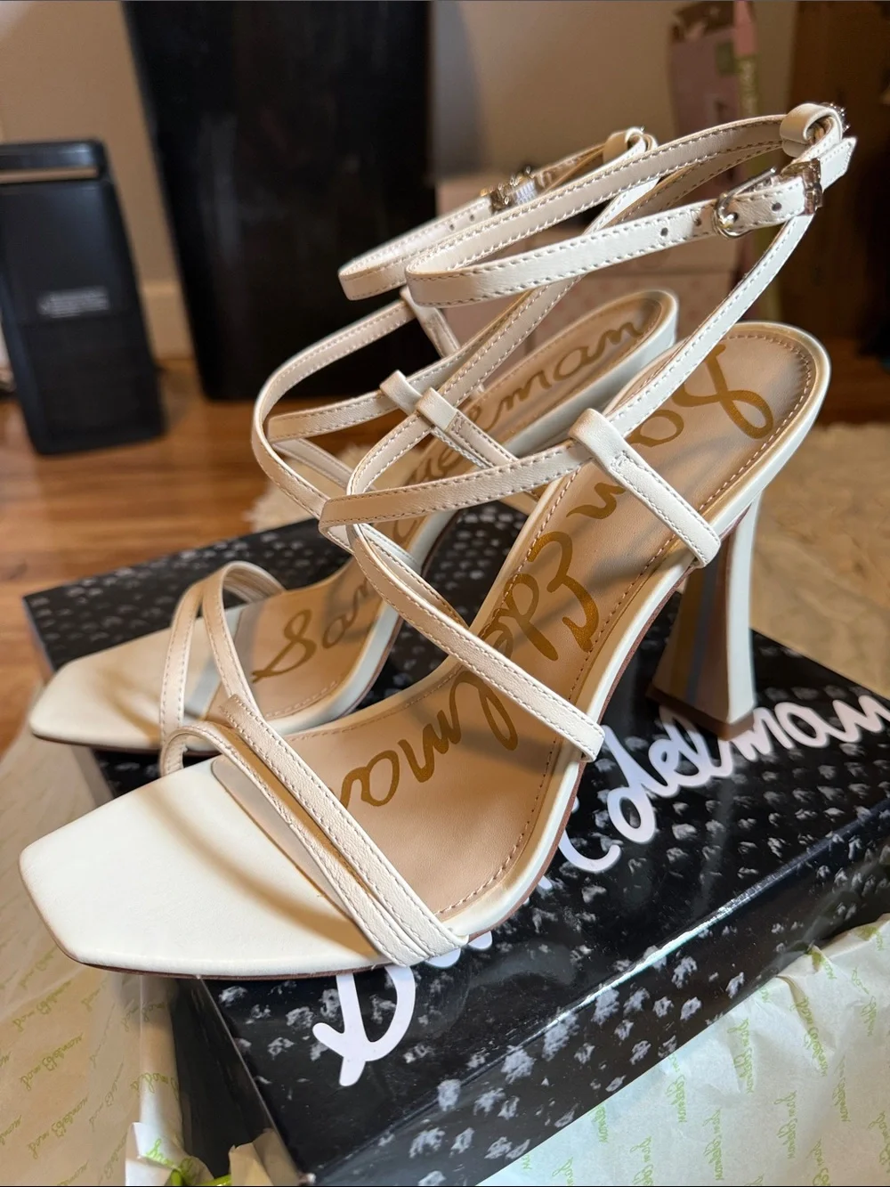 Sam Edelman strappy leather heels Lilly